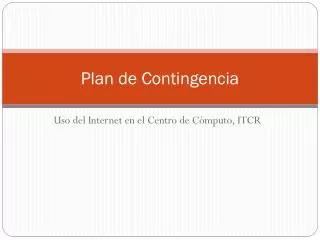 plan de contingencia