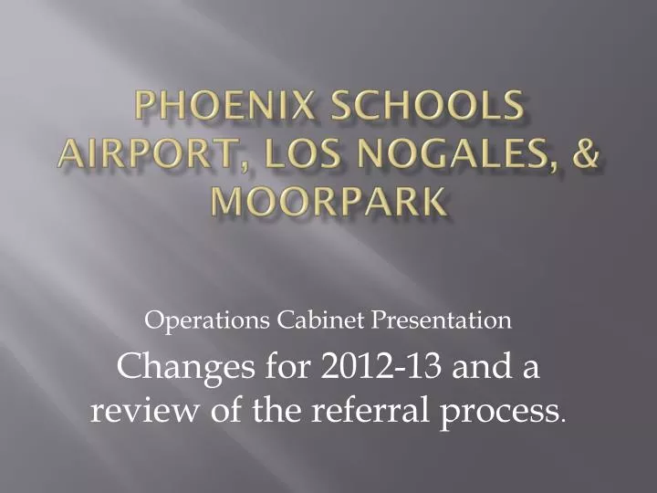 phoenix schools airport los nogales moorpark