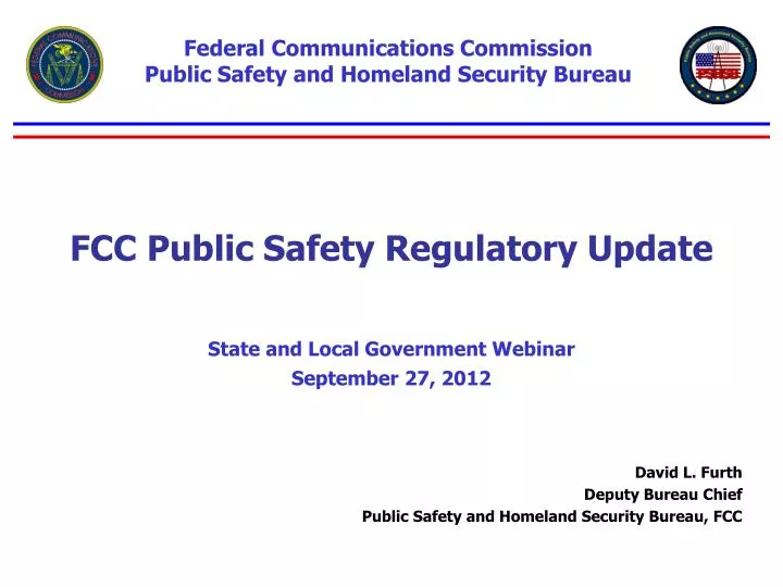 fcc public safety regulatory update