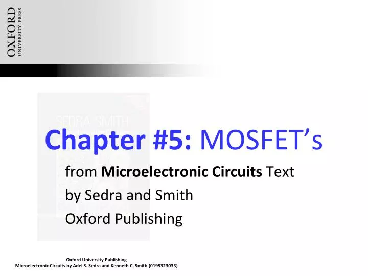 chapter 5 mosfet s