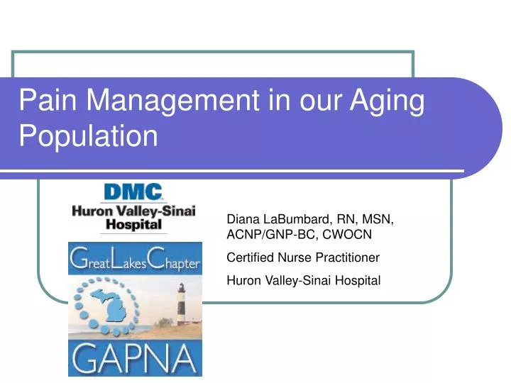 pain management in our aging population