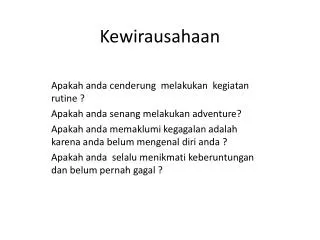 kewirausahaan