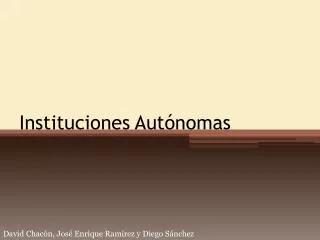 instituciones aut nomas