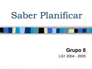 saber planificar