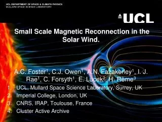 Small Scale Magnetic Reconnection in the Solar Wind.