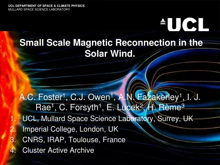 small scale magnetic reconnection in the solar wind