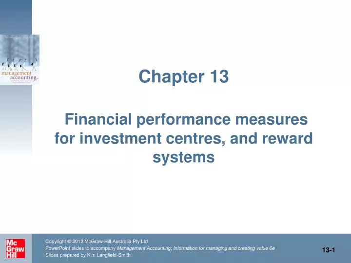 chapter 13 financial performance measures for investment centres and reward systems