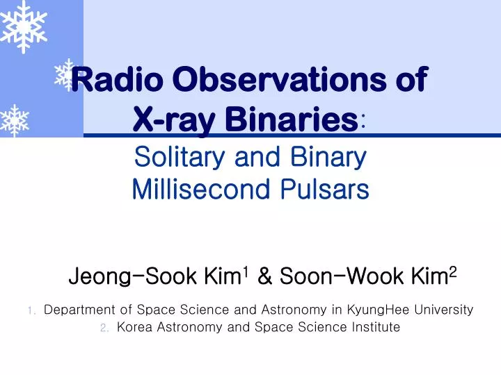 radio observations of x ray binaries solitary and binary millisecond pulsars