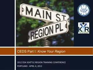 CEDS Part I: Know Your Region