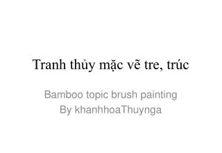 tranh th y m c v tre tr c