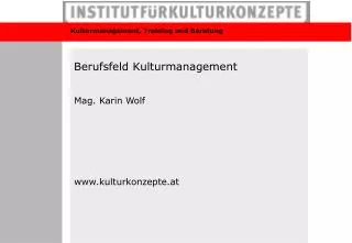 berufsfeld kulturmanagement