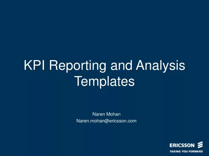 kpi reporting and analysis templates