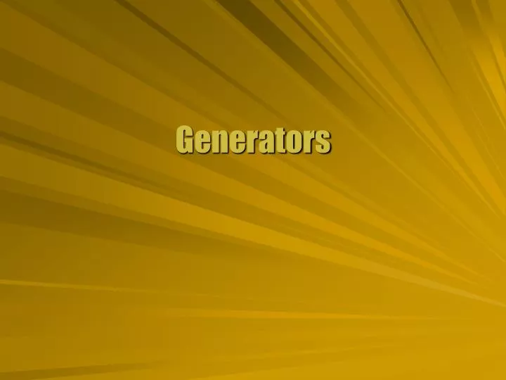 generators