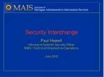 Security Interchange - slide 1