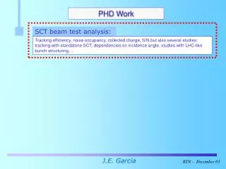 PHD Work