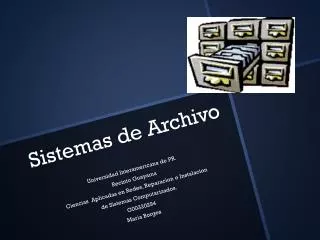 sistemas de archivo