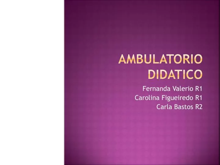 ambulatorio didatico
