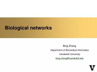 Biological networks