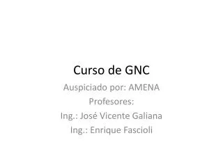 curso de gnc