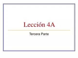 lecci n 4a