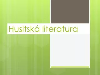 husitsk literatura