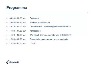 programma