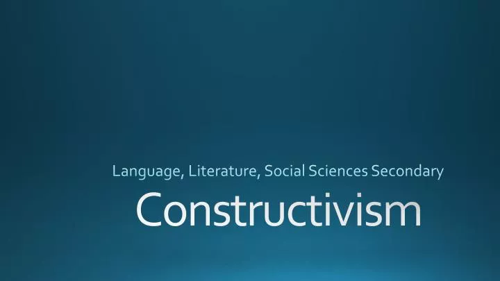 language literature social sciences secondary