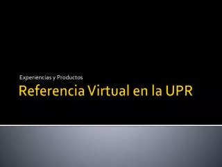 experiencias y productos