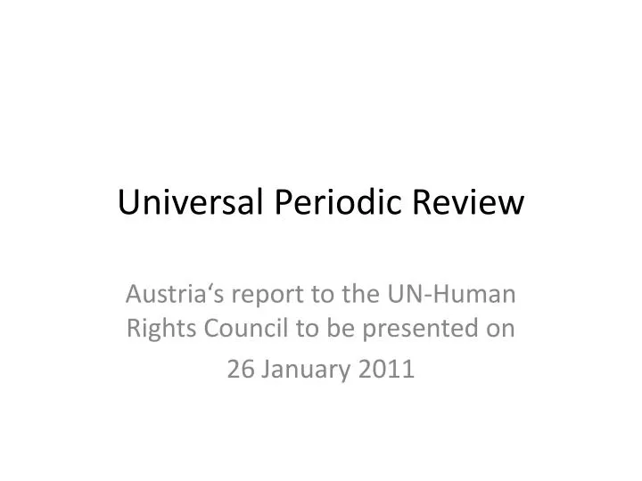 universal periodic review
