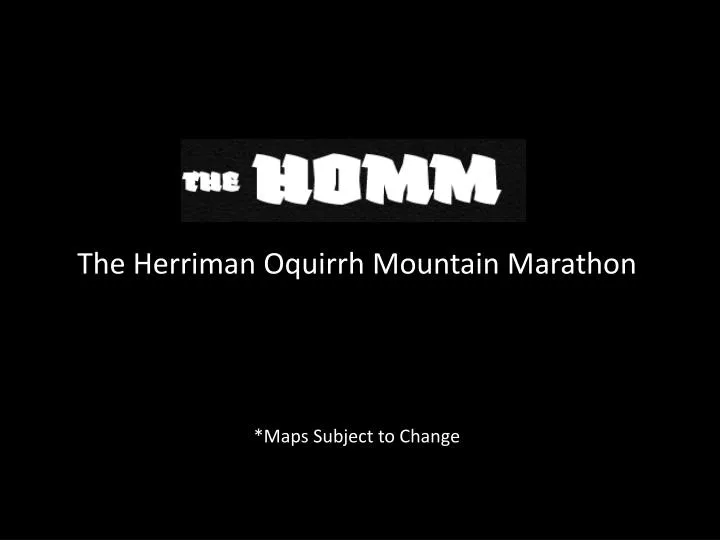 the herriman oquirrh mountain marathon