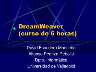 dreamweaver curso de 6 horas