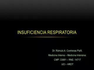 insuficiencia respiratoria