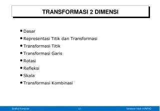 transformasi 2 dimensi