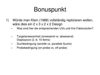 bonuspunkt