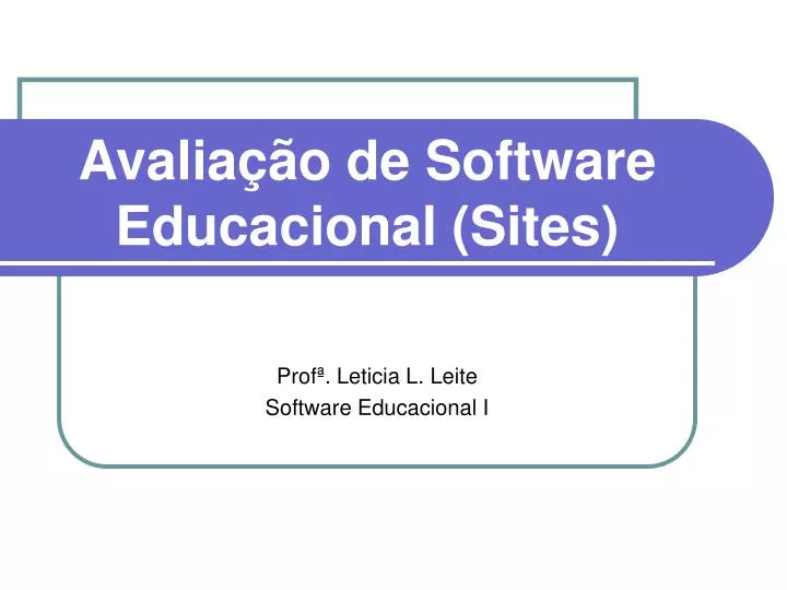 avalia o de software educacional sites