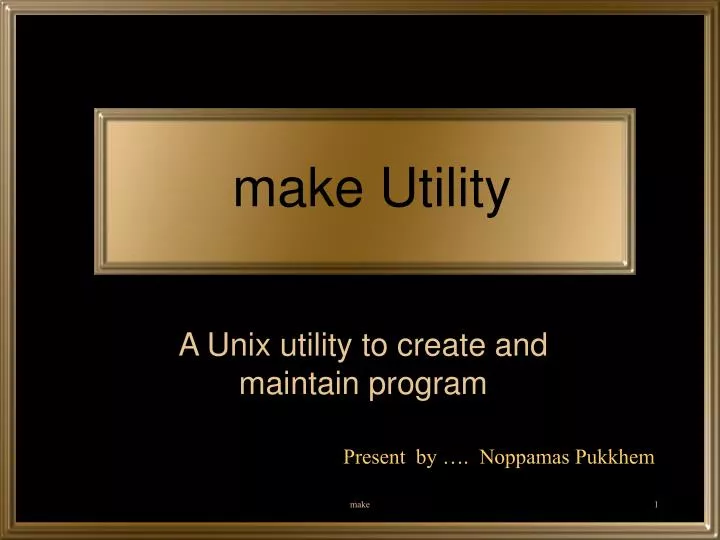 make utility