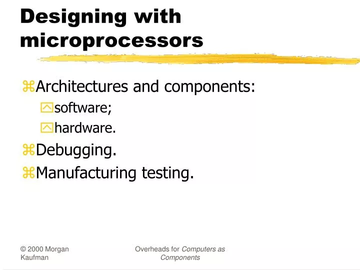 designing with microprocessors