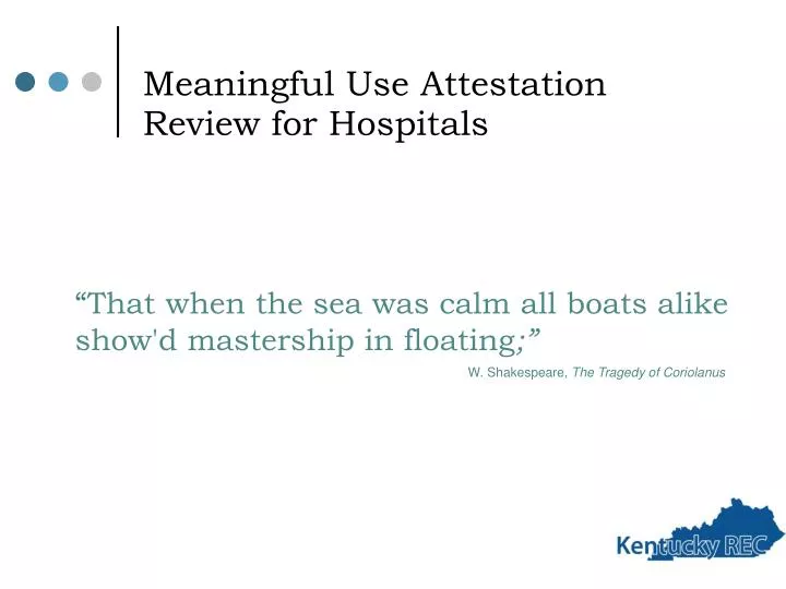 meaningful use attestation review for hospitals