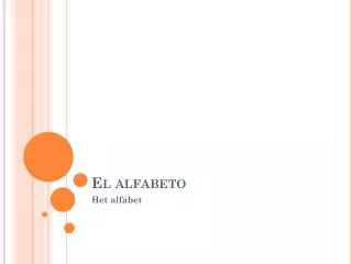 el alfabeto