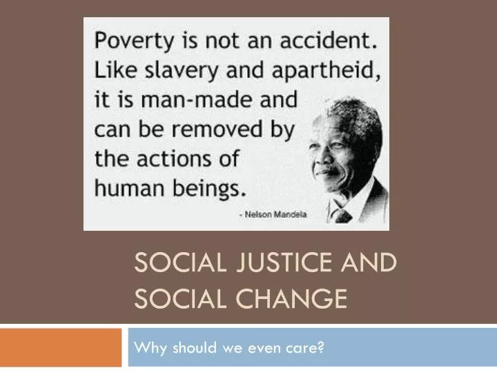 social justice and social change