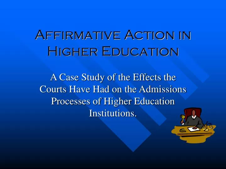 affirmative action in higher education