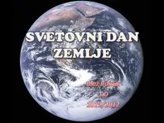 svetovni dan zemlje