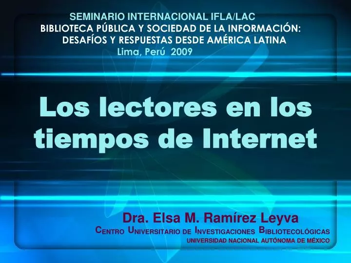 los lectores en los tiempos de internet