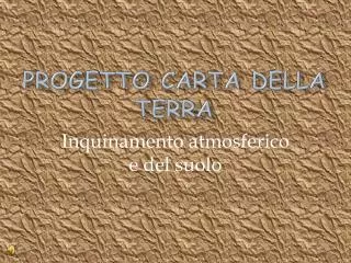 progetto carta della terra