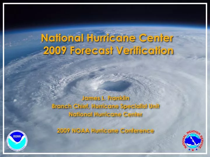 national hurricane center 2009 forecast verification