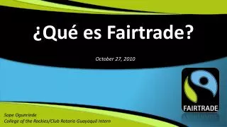 qu es fairtrade