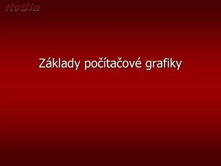 z klady po ta ov grafiky