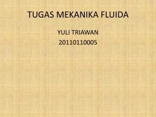 tugas mekanika fluida