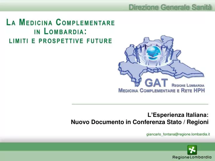 l esperienza italiana nuovo documento in conferenza stato regioni