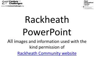 Rackheath: the proposal The proposed site for Rackheath eco-community is in Broadland District.